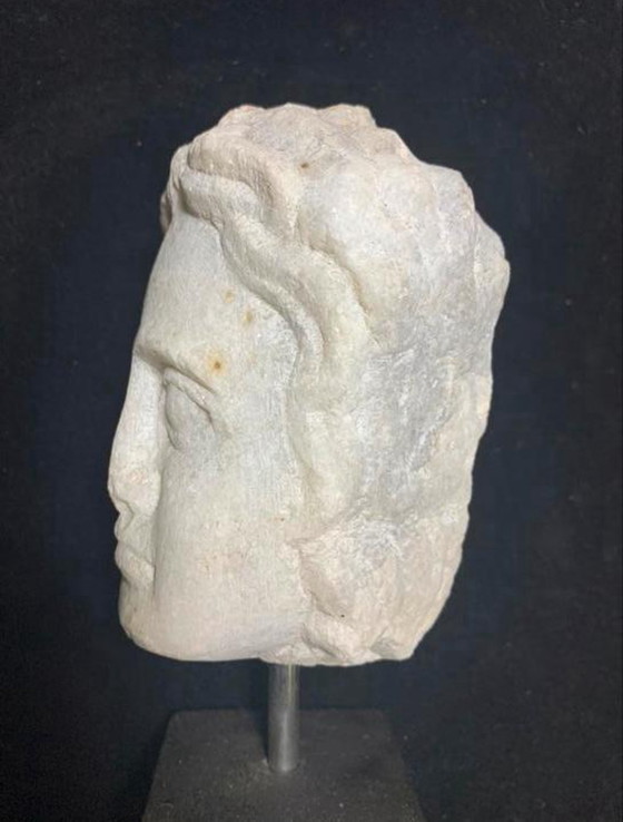 Image 1 of Marble Head on Pedestal