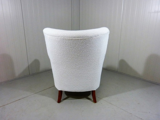 Image 1 of Mid Century Boucle Armchair