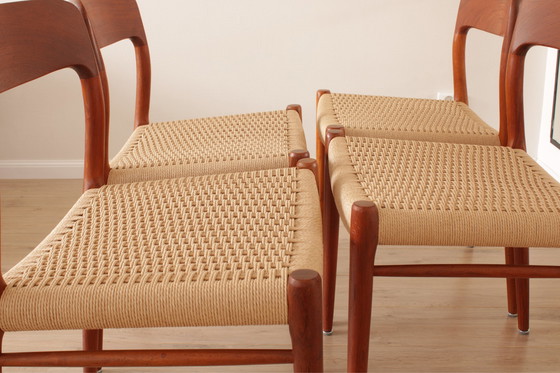 Image 1 of 4x Niels Otto Møller dining room chairs