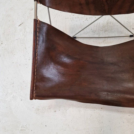 Image 1 of Vintage Papillon F675 chair in brown leather by Pierre Paulin for Artifort, Netherlands 1960