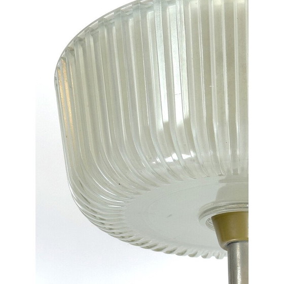 Image 1 of Vintage Art Deco chandelier in glass and metal for Seguso, Italy 1940