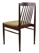 4x chaises de salle à manger en bois de rose 'Sallenthin' vintage