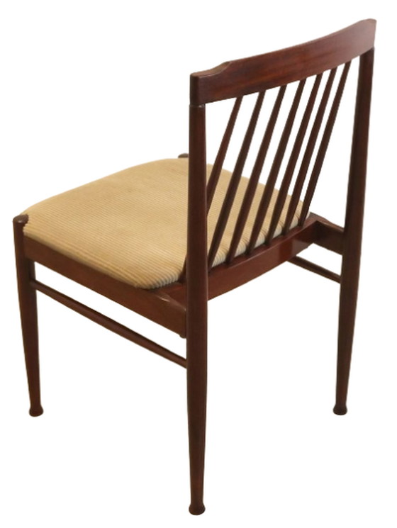 Image 1 of 4x chaises de salle à manger en bois de rose 'Sallenthin' vintage