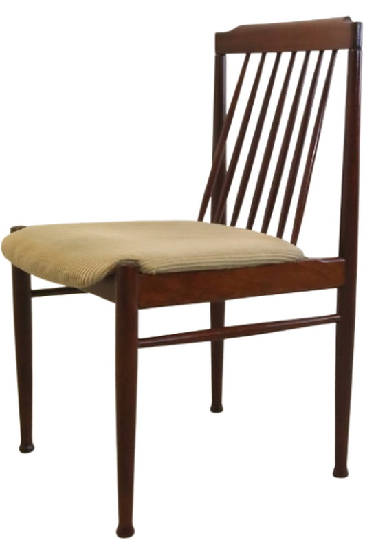 Image 1 of 4x chaises de salle à manger en bois de rose 'Sallenthin' vintage