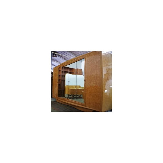 Image 1 of Vintage walnut burl bedroom set by Osvaldo Borsani, 1950