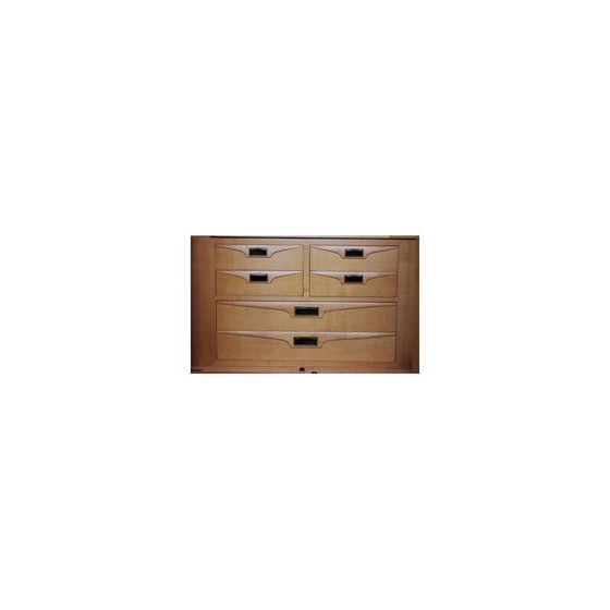 Image 1 of Vintage walnut burl bedroom set by Osvaldo Borsani, 1950