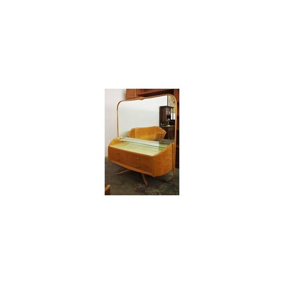 Image 1 of Vintage walnut burl bedroom set by Osvaldo Borsani, 1950