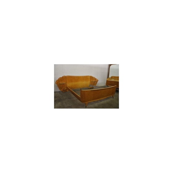 Image 1 of Vintage walnut burl bedroom set by Osvaldo Borsani, 1950