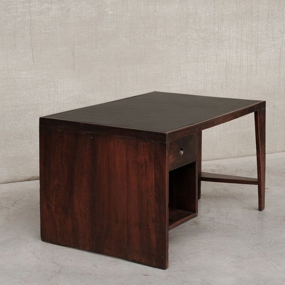 Image 1 of Vintage teak pigeonhole desk by Pierre Jeanneret for Chandigarh, 1960