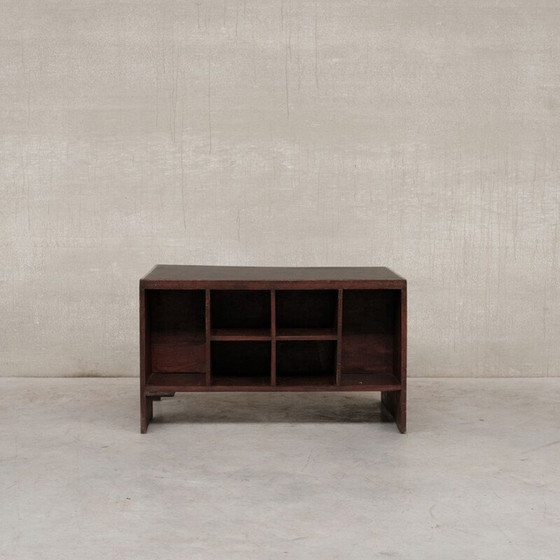Image 1 of Vintage teak pigeonhole desk by Pierre Jeanneret for Chandigarh, 1960