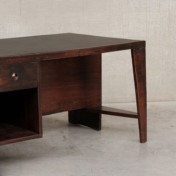 Image 1 of Vintage teak pigeonhole desk by Pierre Jeanneret for Chandigarh, 1960