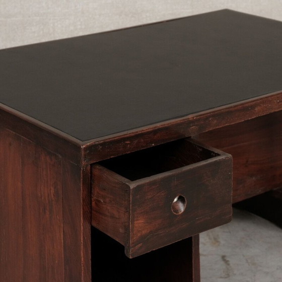 Image 1 of Vintage teak pigeonhole desk by Pierre Jeanneret for Chandigarh, 1960