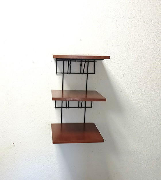 Image 1 of Sixties string wall rack with three tiers