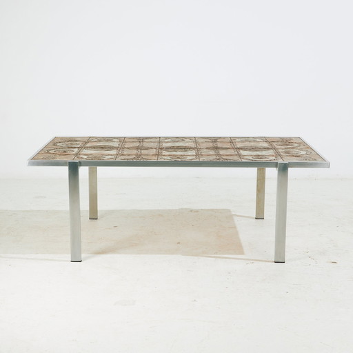 Mk10680 Steel And Ceramic Coffee Table