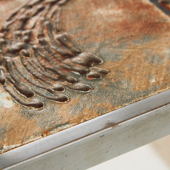 Image 1 of Mk10680 Steel And Ceramic Coffee Table