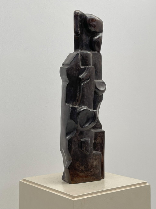 Bronze Cubist Sculpture