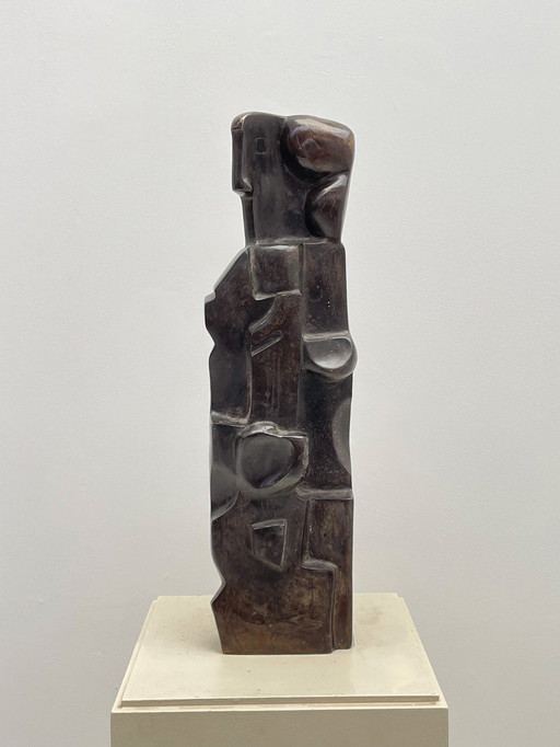 Bronze Cubist Sculpture