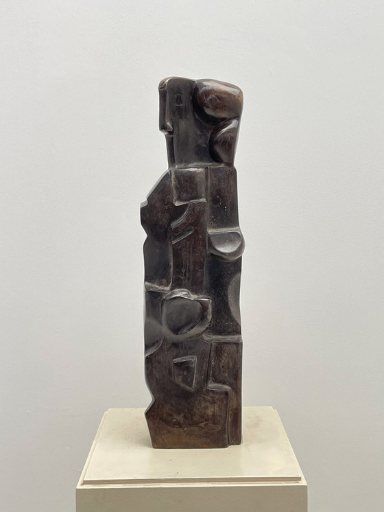 Image 1 of Bronze Cubist Sculpture