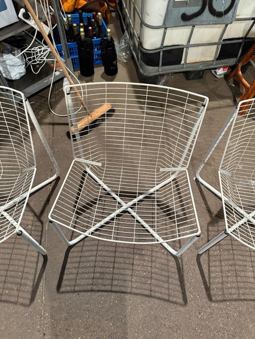 3x Ikea Jarpen Wire Chair Niels Gammelgaard