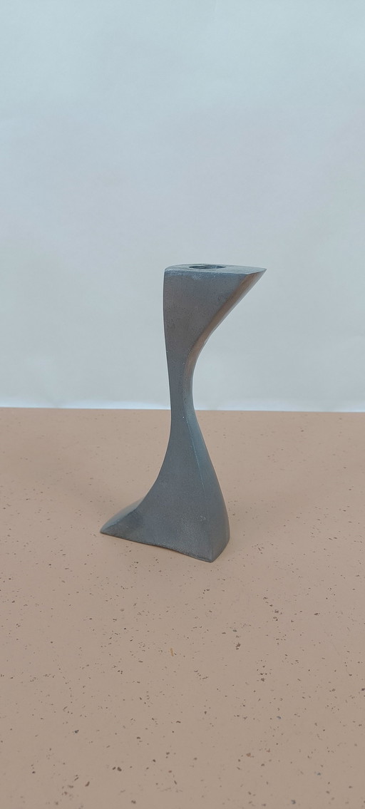 Vintage Aluminum Candlestick
