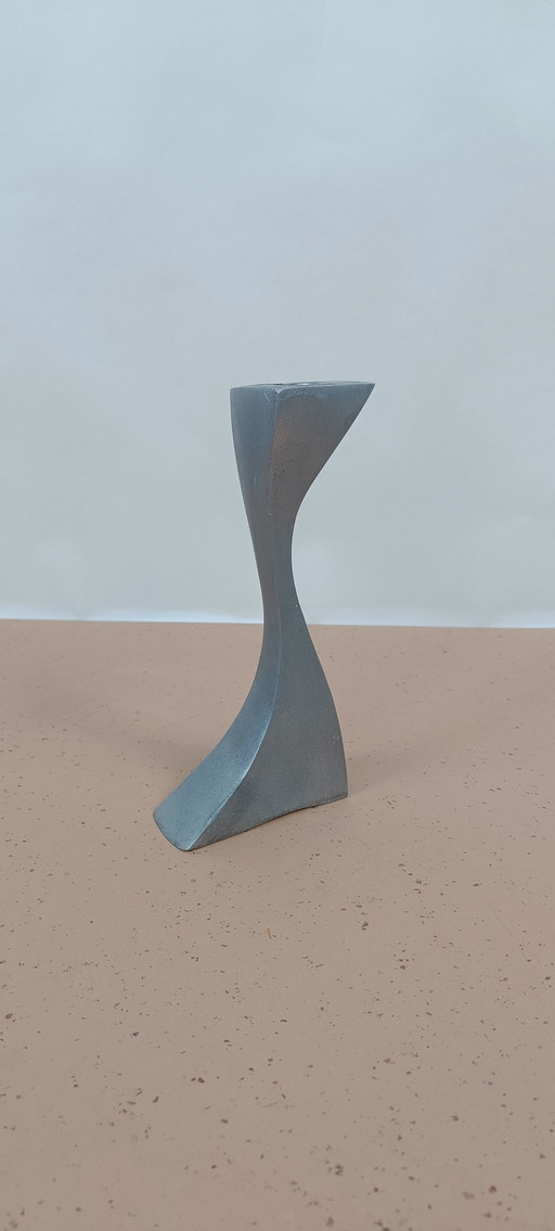 Vintage Aluminum Candlestick