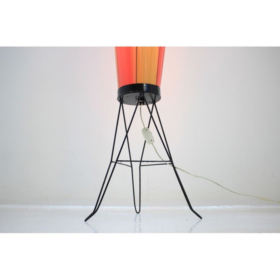Image 1 of Vintage plastic and metal rocket lamp, Czechoslovakia 1970