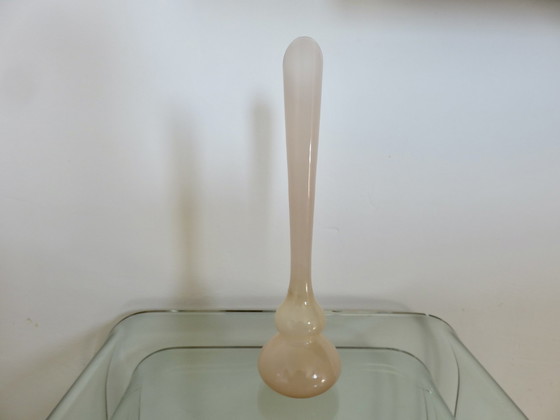 Image 1 of Vase, Soliflore En Opaline Rose Pâle, Années 60 70