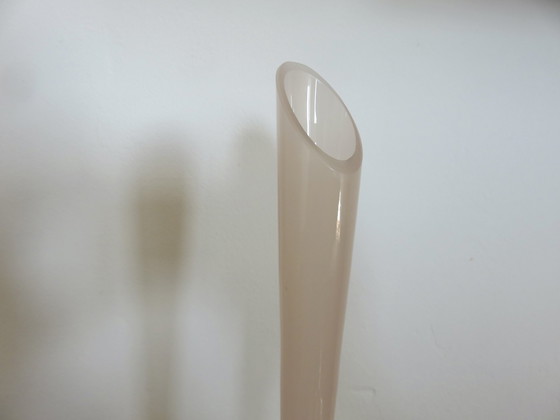 Image 1 of Vase, Soliflore En Opaline Rose Pâle, Années 60 70