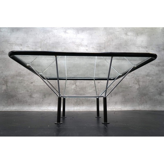 Image 1 of Vintage bronze and glass coffee table by Niels Bendtsen, Denmark 1970