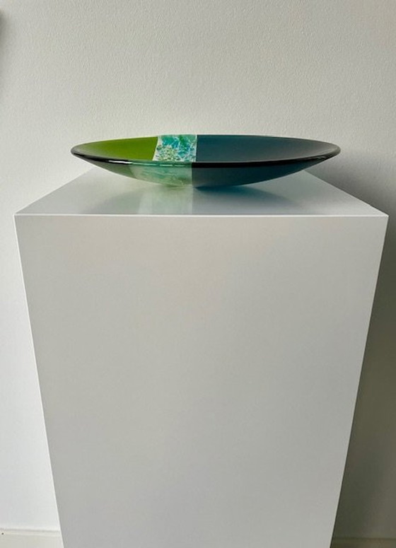 Image 1 of Bowl/Shelf Transparent Green - Unica 29Cm