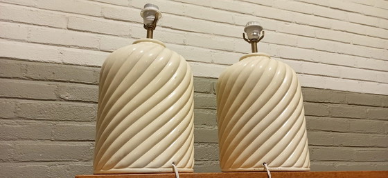 Image 1 of 2 1979 ceramic table lamps