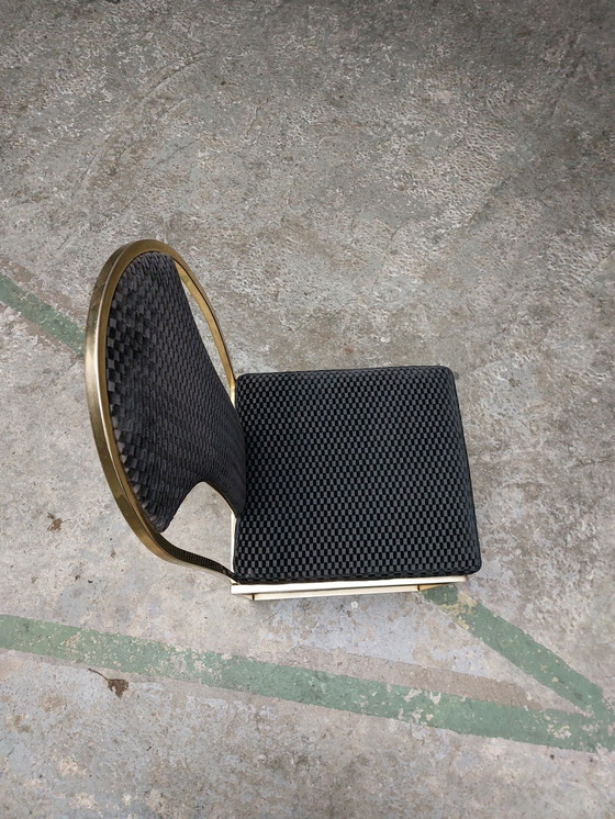 Image 1 of 6 x Vintage dining room chairs Belgo chrome