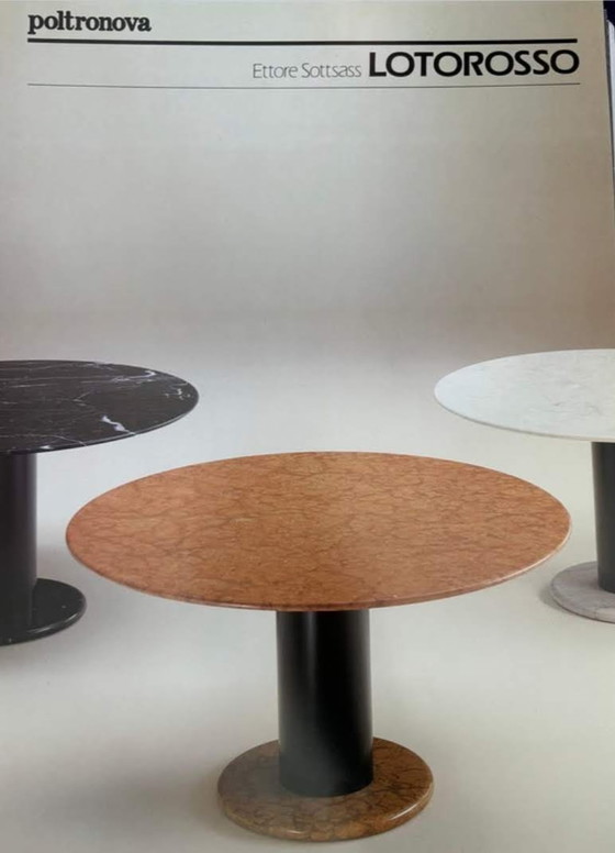 Image 1 of Ettore Sottsass, table Lotorosso pour Poltronova