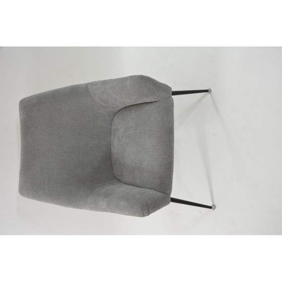 Image 1 of Vintage armchair Coquille carré grise 1970s