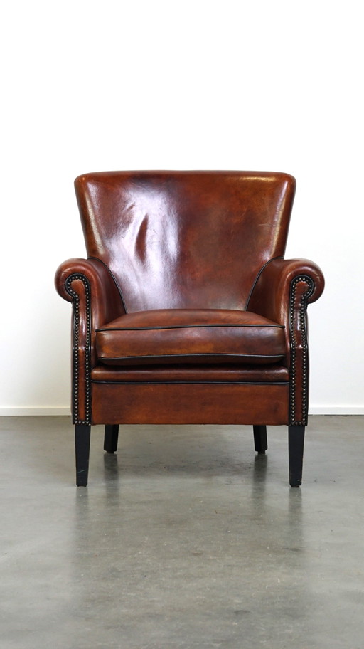 Sheep leather armchair/ armchair