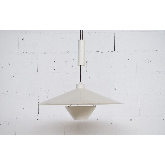 Image 1 of Vintage counterweighted ceiling light in lacquered steel by Florence Knoll for Knoll International, 1968