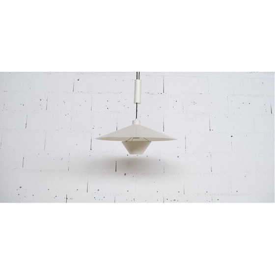 Image 1 of Vintage counterweighted ceiling light in lacquered steel by Florence Knoll for Knoll International, 1968