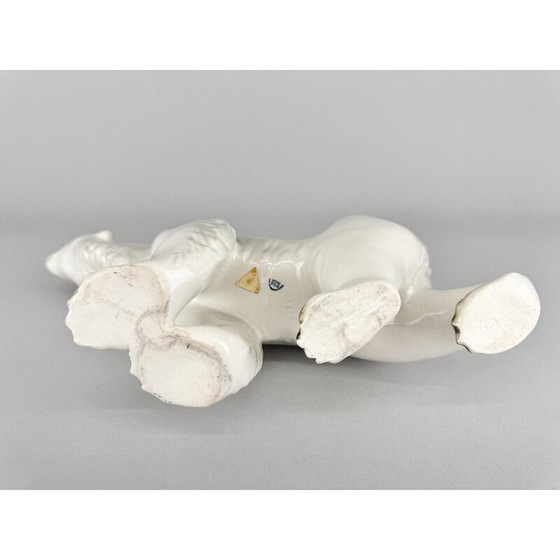 Image 1 of Vintage porcelain polar bear sculpture by Royal Dux, Czechoslovakia 1960