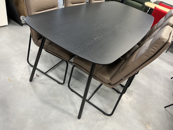 Image 1 of Jess Design Vain Dining Room Table Black