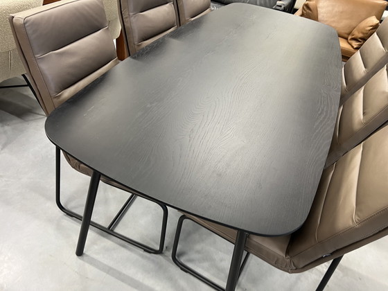 Image 1 of Jess Design Vain Dining Room Table Black