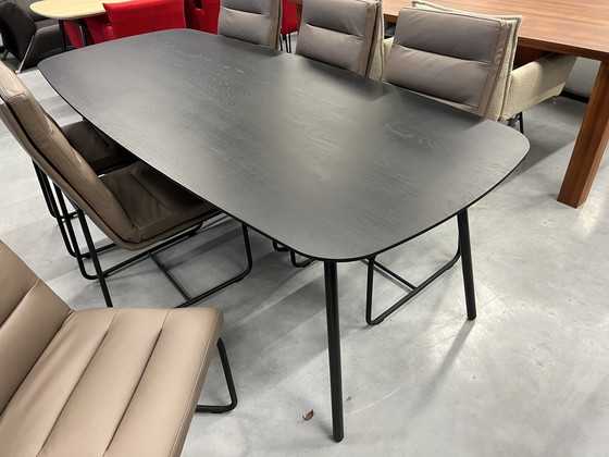 Image 1 of Jess Design Vain Dining Room Table Black