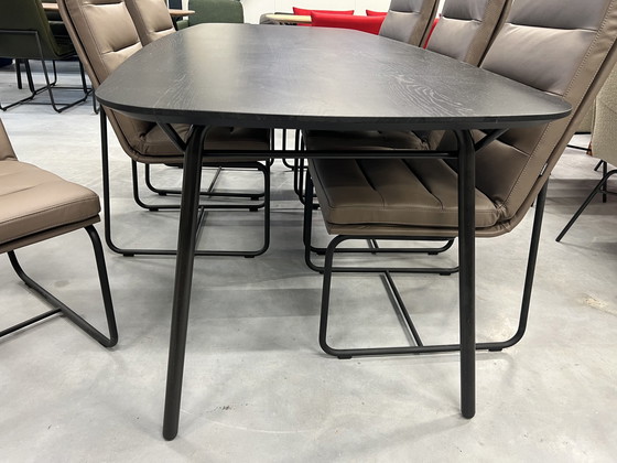 Image 1 of Jess Design Vain Dining Room Table Black