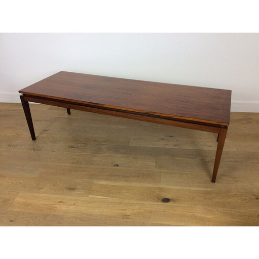 Vintage rosewood coffee table by Kai Kristiansen, 1960