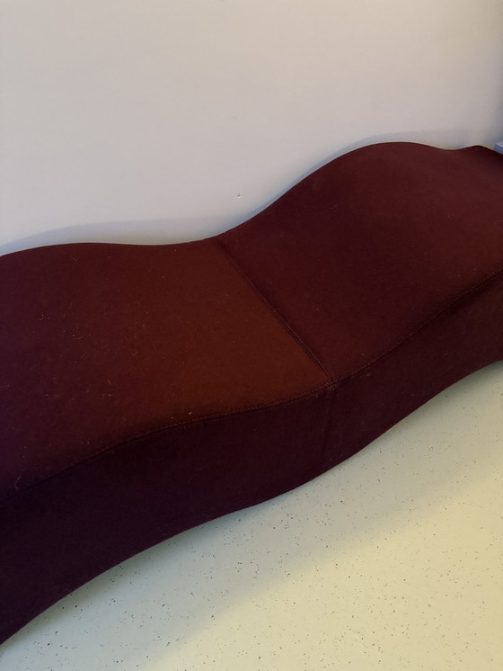 Image 1 of Wave Sofa In Aubergine Coloured Fabric