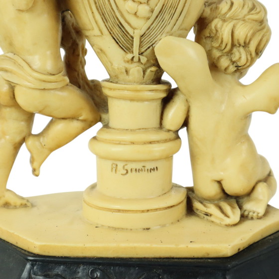 Image 1 of Italian Cherub Lamp A. Santini