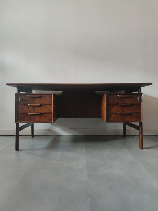 Vintage Danish desk by Gunni Omann, model 75