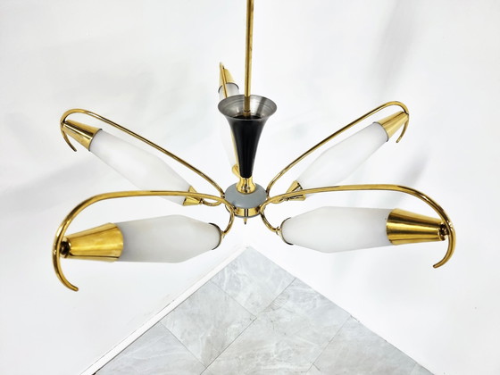 Image 1 of Mid century italian chandelier, 1960s