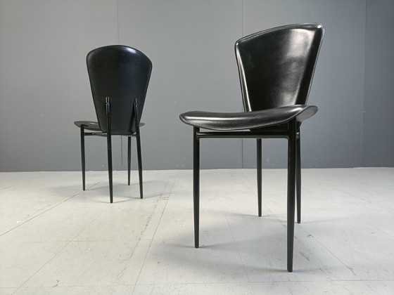 Image 1 of Set Of 6 Fasem Dining Chairs, 1980S