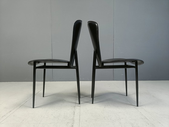 Image 1 of Set Of 6 Fasem Dining Chairs, 1980S