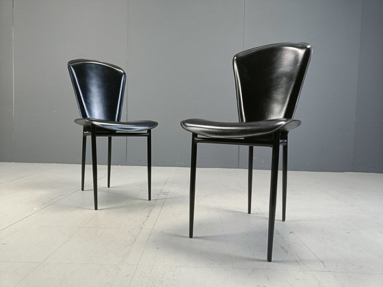 Image 1 of Set Of 6 Fasem Dining Chairs, 1980S